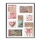 Stupell Industries Vintage Feminine Matchbooks Framed Giclee, design by Elizabeth Medley